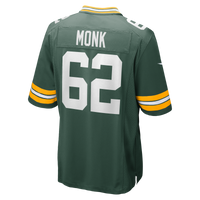 Jacob Monk Green Bay Packers Football Jersey, Game Sportswear Jersey Shirt, Lightweight Breathable Athletic Jersey, Casual Gift for Men