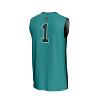 Coastal Carolina Chanticleers Basketball Jersey, Teal Fashion Sportswear Jersey Shirt, Sleeveless Athletic Tank Jersey, Casual Gift for Men
