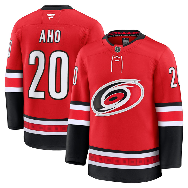 Sebastian Aho Carolina Hurricanes Hockey Jersey, Red Premium Sportswear Jersey Shirt, Long Sleeve Hockey Sweater Jersey, Casual Gift for Men