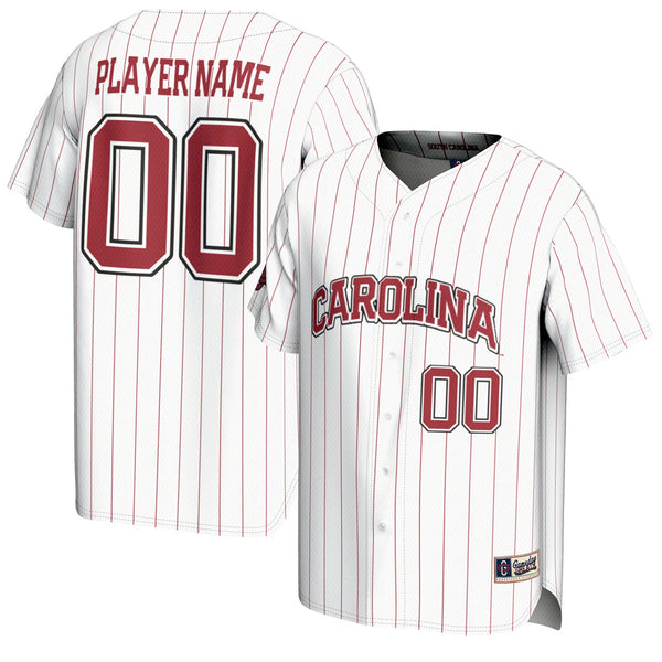 South Carolina Gamecocks NIL Pick-A-Player Baseball Lightweight Jersey - White