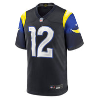 Puka Nacua Los Angeles Rams Football Jersey, Blue Game Sportswear Jersey Shirt, Lightweight Breathable Athletic Jersey, Casual Gift for Men