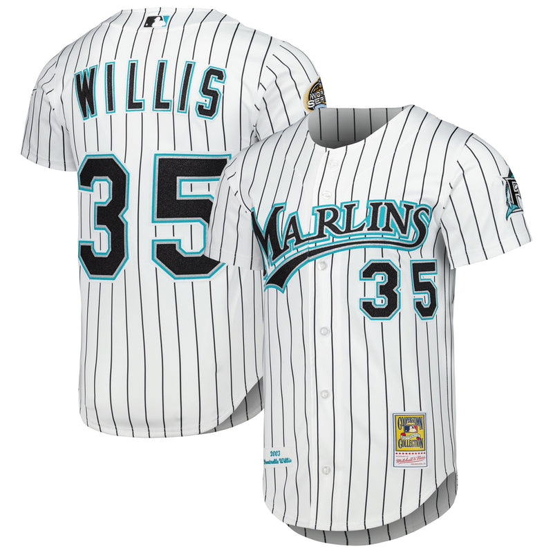 Dontrelle Willis Florida Marlins Baseball Jersey, White Sportswear Jersey Shirt, Lightweight Breathable Athletic Jersey, Casual Gift for Men
