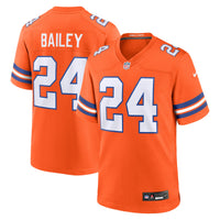 Champ Bailey Denver Broncos Football Jersey, Orange Game Sportswear Jersey Shirt, Lightweight Breathable Athletic Jersey, Casual Gift for Men