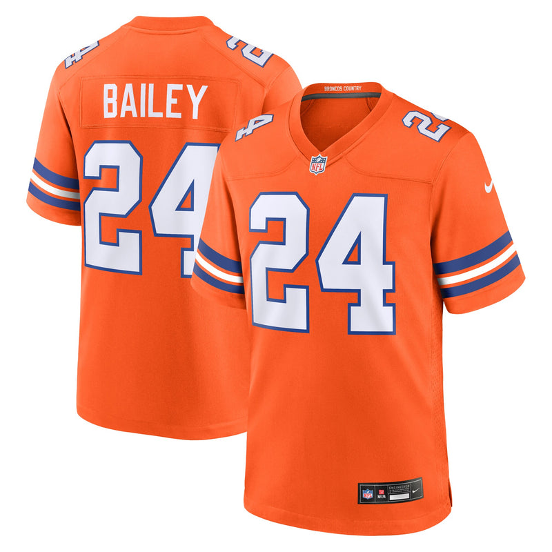 Champ Bailey Denver Broncos Football Jersey, Orange Game Sportswear Jersey Shirt, Lightweight Breathable Athletic Jersey, Casual Gift for Men