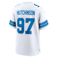 Aidan Hutchinson Detroit Lions Football Jersey, White Game Sportswear Jersey Shirt, Lightweight Breathable Athletic Jersey, Casual Gift for Men