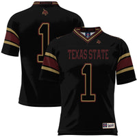 Texas State Bobcats Football Jersey, Black Sportswear Jersey Shirt, Lightweight Breathable Athletic Jersey, Casual Gift for Men
