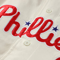 Philadelphia Phillies Baseball Jersey, Cream Red Fashion Sportswear Jersey Shirt, Lightweight Breathable Athletic Jersey, Casual Gift for Men