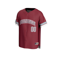 Fordham Rams Baseball Jersey, Maroon Sportswear Jersey Shirt, Lightweight Breathable Athletic Jersey, Casual Gift for Men, Style 203645200