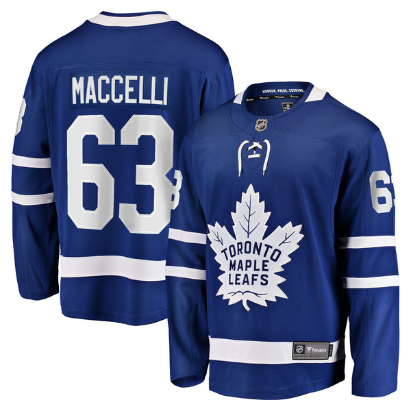 Toronto Maple Leafs Matias Maccelli Blue Home Breakaway Jersey