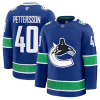 Elias Pettersson Vancouver Canucks Hockey Jersey, Blue Premium Sportswear Jersey Shirt, Long Sleeve Hockey Sweater Jersey, Casual Gift for Men