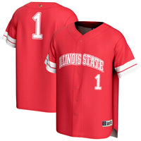 Illinois State Redbirds Baseball Jersey, Red Fashion Sportswear Jersey Shirt, Lightweight Breathable Athletic Jersey, Casual Gift for Men
