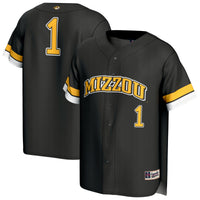 Missouri Tigers Baseball Jersey, Black Fashion Lightweight Sportswear Jersey Shirt, Lightweight Breathable Athletic Jersey, Casual Gift for Men