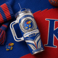 KU Crest in Blue and Silver - Heritage Tumbler