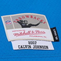Calvin Johnson Detroit Lions Football Jersey, Blue Replica Sportswear Jersey Shirt, Lightweight Breathable Athletic Jersey, Casual Gift for Men