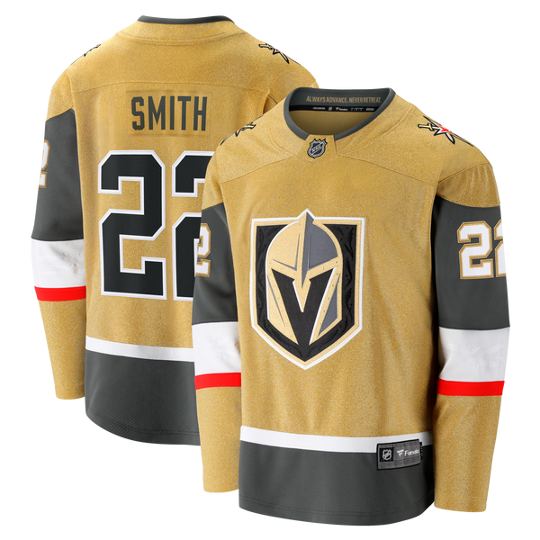Vegas Golden Knights Cole Smith Gold Home Breakaway Jersey