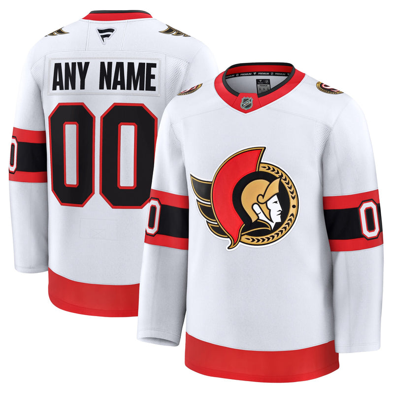 Ottawa Senators Hockey Jersey, White Premium Sportswear Jersey Shirt, Long Sleeve Hockey Sweater Jersey, Casual Gift for Men, Style 202055720