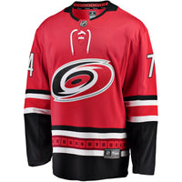 Jaccob Slavin Carolina Hurricanes Hockey Jersey, Red Breakaway Sportswear Jersey Shirt, Long Sleeve Hockey Sweater Jersey, Casual Gift for Men