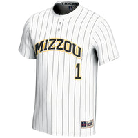 Missouri Tigers Softball Jersey, White Sportswear Jersey Shirt, Lightweight Breathable Athletic Jersey, Casual Gift for Men, Style 200146397