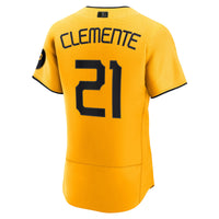 Roberto Clemente Pittsburgh Pirates Baseball Jersey, Gold Sportswear Jersey Shirt, Lightweight Breathable Athletic Jersey, Casual Gift for Men