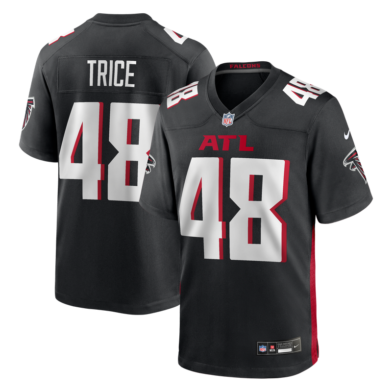Bralen Trice Atlanta Falcons Football Jersey, Black Game Sportswear Jersey Shirt, Lightweight Breathable Athletic Jersey, Casual Gift for Men