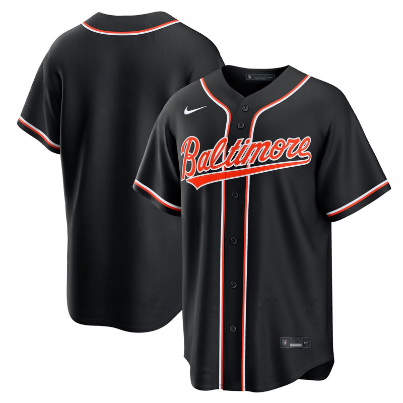 Baltimore Orioles Baseball Jersey, Black Replica Fashion Sportswear Jersey Shirt, Lightweight Breathable Athletic Jersey, Casual Gift for Men