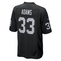 Jamal Adams Las Vegas Raiders Football Jersey, Black Game Sportswear Jersey Shirt, Lightweight Breathable Athletic Jersey, Casual Gift for Men