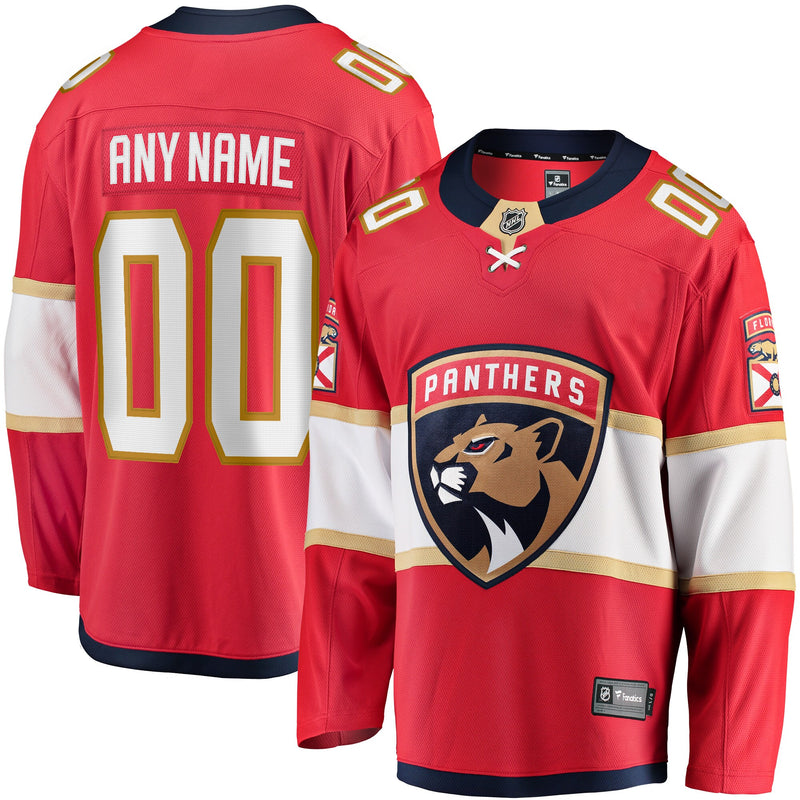 Florida Panthers Hockey Jersey, Red Breakaway Sportswear Jersey Shirt, Long Sleeve Hockey Sweater Jersey, Casual Gift for Men, Style 2791499