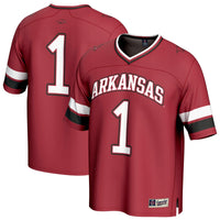 Arkansas Razorbacks Football Jersey, Cardinal Fashion Sportswear Jersey Shirt, Lightweight Breathable Athletic Jersey, Casual Gift for Men