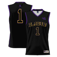 LSU Tigers Lightweight Basketball Jersey, Black Sportswear Jersey Shirt, Sleeveless Athletic Tank Jersey, Casual Gift for Men