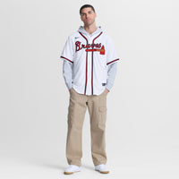 Mauricio Dubón Atlanta Braves Baseball Jersey, White Sportswear Jersey Shirt, Lightweight Breathable Athletic Jersey, Casual Gift for Men