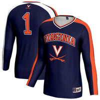 Virginia Cavaliers Volleyball Jersey, Navy Sportswear Jersey Shirt, Lightweight Breathable Athletic Jersey, Casual Gift for Men, Style 203153797