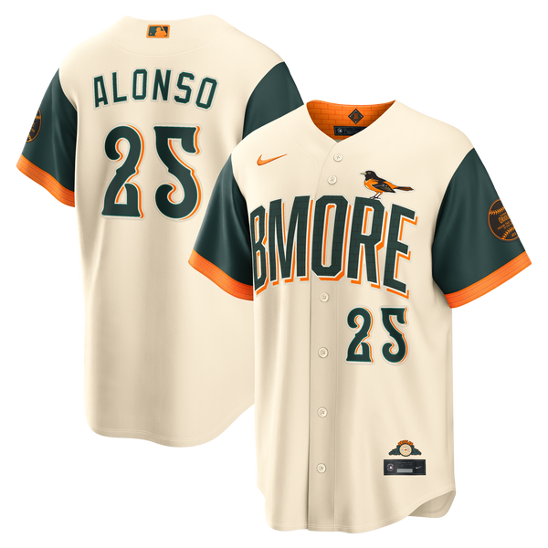 Baltimore Orioles Pete Alonso Cream 2026 City Connect Stadium Jersey