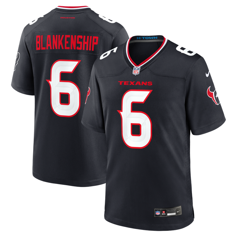 Reed Blankenship Houston Texans Football Jersey, Navy Game Sportswear Jersey Shirt, Lightweight Breathable Athletic Jersey, Casual Gift for Men