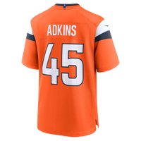 Nate Adkins Denver Broncos Football Jersey, Orange Game Sportswear Jersey Shirt, Lightweight Breathable Athletic Jersey, Casual Gift for Men