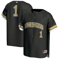 UCF Knights Collegiate Baseball Jersey, Black Fashion Sportswear Jersey Shirt, Lightweight Breathable Athletic Jersey, Casual Gift for Men