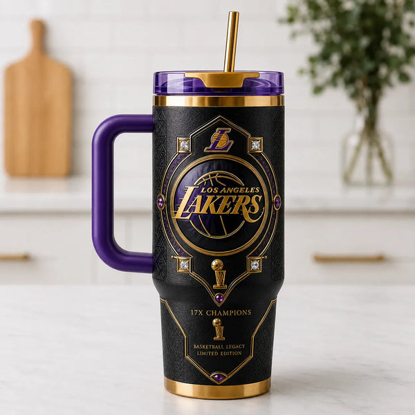 LAL Gold Crest - Purple and Black Tumbler Statement - main