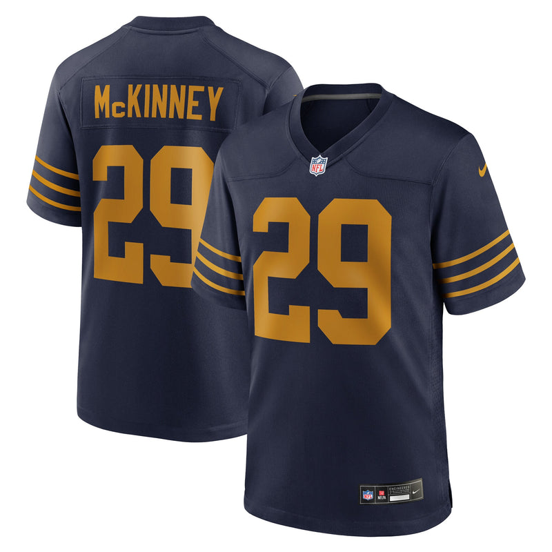 Xavier McKinney Green Bay Packers Football Jersey, Navy Sportswear Jersey Shirt, Lightweight Breathable Athletic Jersey, Casual Gift for Men