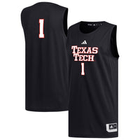 Texas Tech Red Raiders Basketball Jersey, Black Replica Sportswear Jersey Shirt, Sleeveless Athletic Tank Jersey, Casual Gift for Men