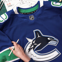 Vancouver Canucks Hockey Jersey, Blue Authentic Sportswear Jersey Shirt, Long Sleeve Hockey Sweater Jersey, Casual Gift for Men, Style 202056764