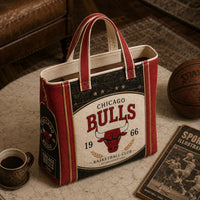 CHI Heritage Crest - Vintage Bulls Tote in Red and Cream