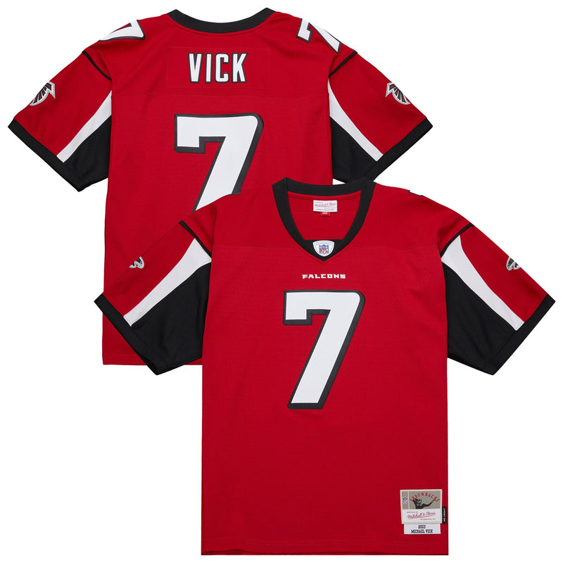 Michael Vick Atlanta Falcons Football Jersey, Red Replica Sportswear Jersey Shirt, Lightweight Breathable Athletic Jersey, Casual Gift for Men