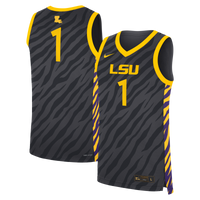 LSU Tigers Basketball Jersey, Anthracite Replica Sportswear Jersey Shirt, Sleeveless Athletic Tank Jersey, Casual Gift for Men, Style 202754085