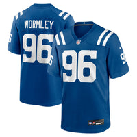 Chris Wormley Indianapolis Colts Football Jersey, Royal Sportswear Jersey Shirt, Lightweight Breathable Athletic Jersey, Casual Gift for Men
