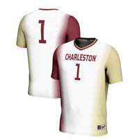Charleston Cougars Soccer Jersey, White Lightweight Sportswear Jersey Shirt, Lightweight Breathable Athletic Jersey, Casual Gift for Men