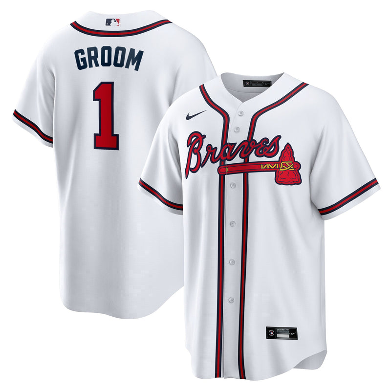 Atlanta Braves Baseball Jersey, White Sportswear Jersey Shirt, Lightweight Breathable Athletic Jersey, Casual Gift for Men, Style 202855873