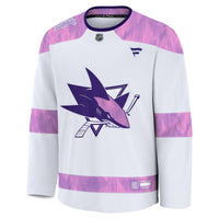 San Jose Sharks Hockey Jersey, White Sportswear Jersey Shirt, Long Sleeve Hockey Sweater Jersey, Casual Gift for Men, Style 203564980