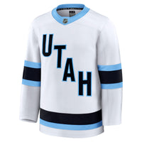 Utah Mammoth Hockey Jersey, White Premium Away Sportswear Jersey Shirt, Long Sleeve Hockey Sweater Jersey, Casual Gift for Men, Style 201928527
