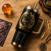 Gilded Obsidian - GB Portrait in Gold and Black