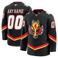 Calgary Flames Hockey Jersey, Black Premium Sportswear Jersey Shirt, Long Sleeve Hockey Sweater Jersey, Casual Gift for Men, Style 202055775