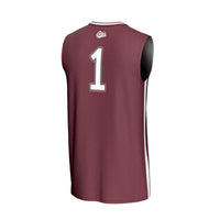 Montana Grizzlies Basketball Jersey, Maroon Fashion Lightweight Sportswear Jersey Shirt, Sleeveless Athletic Tank Jersey, Casual Gift for Men